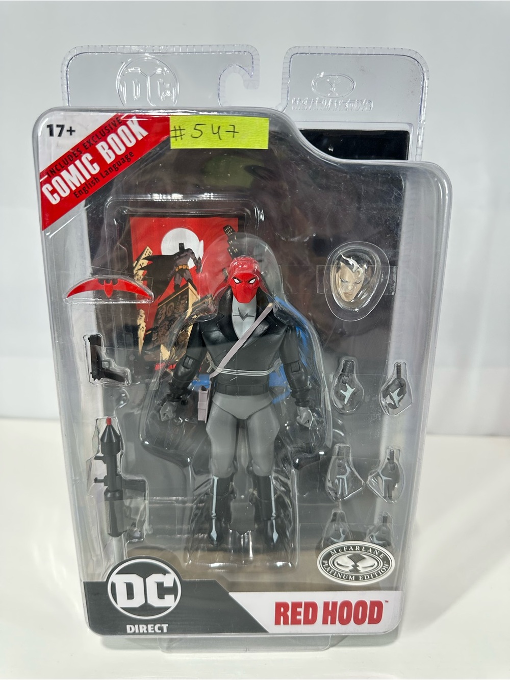#547 McFarlane DC Page Punchers Red Hood PLATINUM EDITION Action Figure New